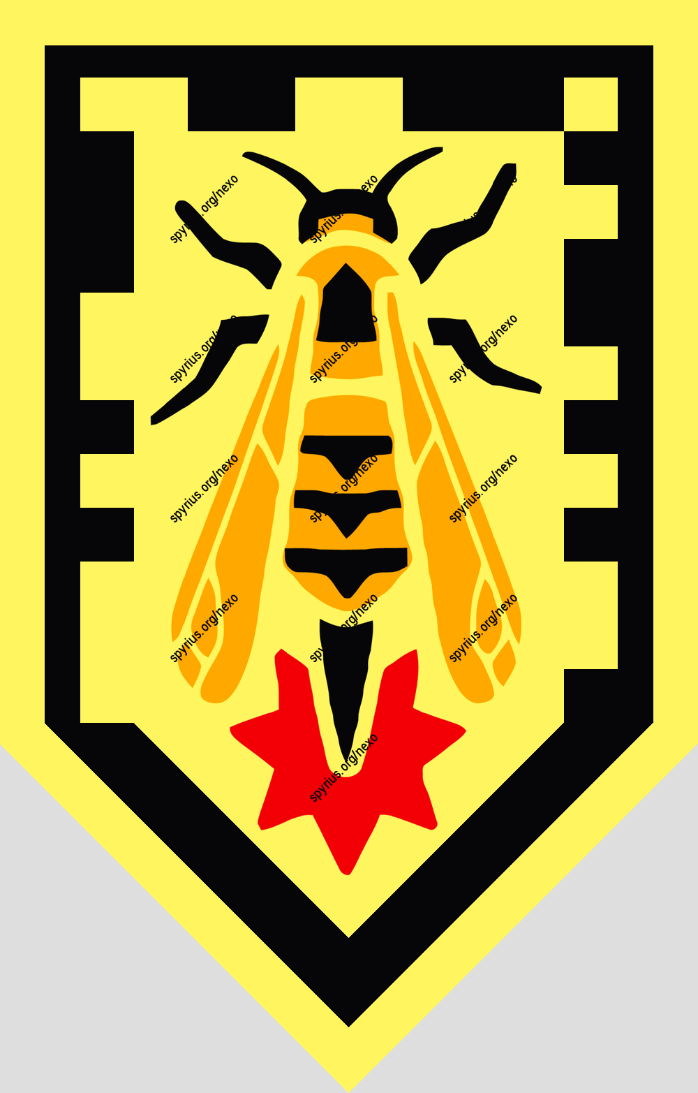 Lego 70372 Nexo Knights Powers Shield Pattern Wasp Missile 